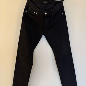 A.P.C. Petite Standard Black Jeans W32